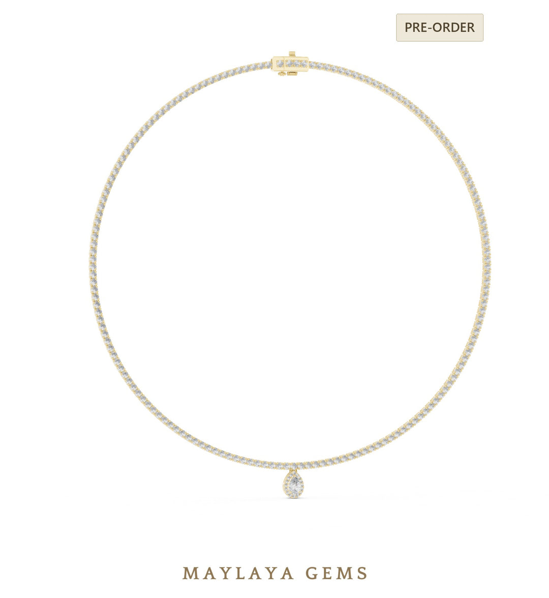 Maylaya Gems necklace in yellow gold