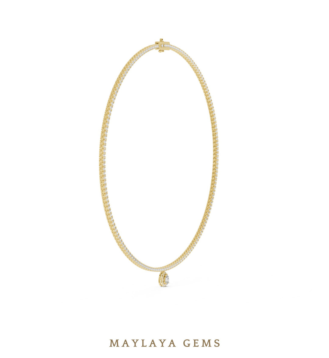 Maylaya Gems necklace in yellow gold