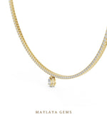 Load image into Gallery viewer, Maylaya Gems necklace in yellow gold
