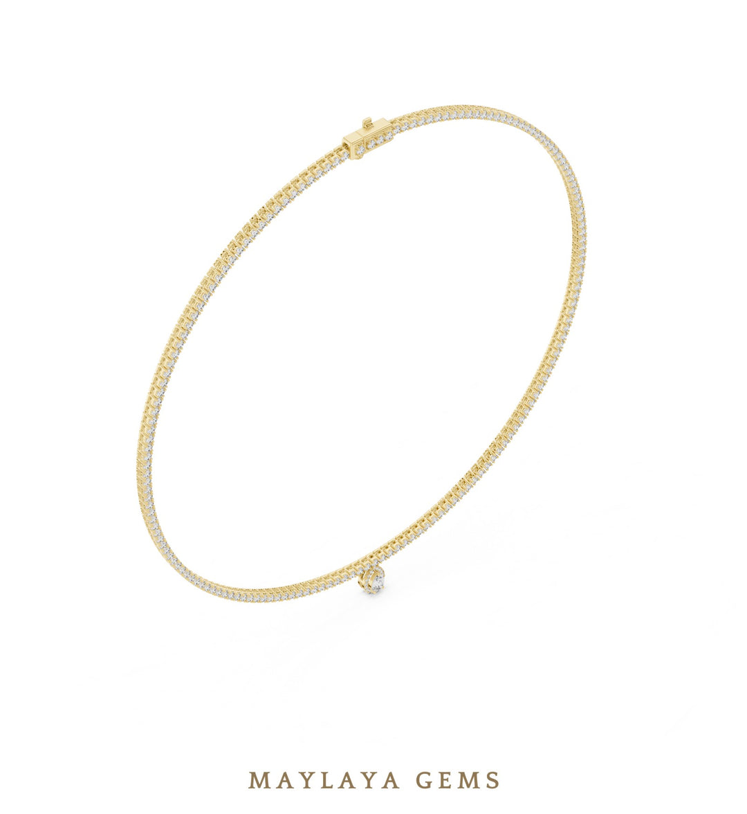 Maylaya Gems necklace in yellow gold