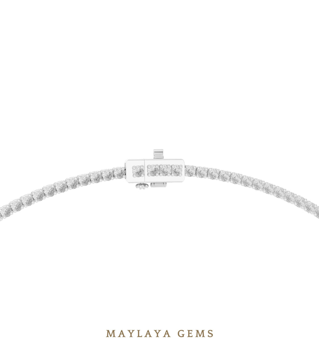 Maylaya Gems necklace in white gold