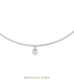 Load image into Gallery viewer, Maylaya Gems necklace in white gold

