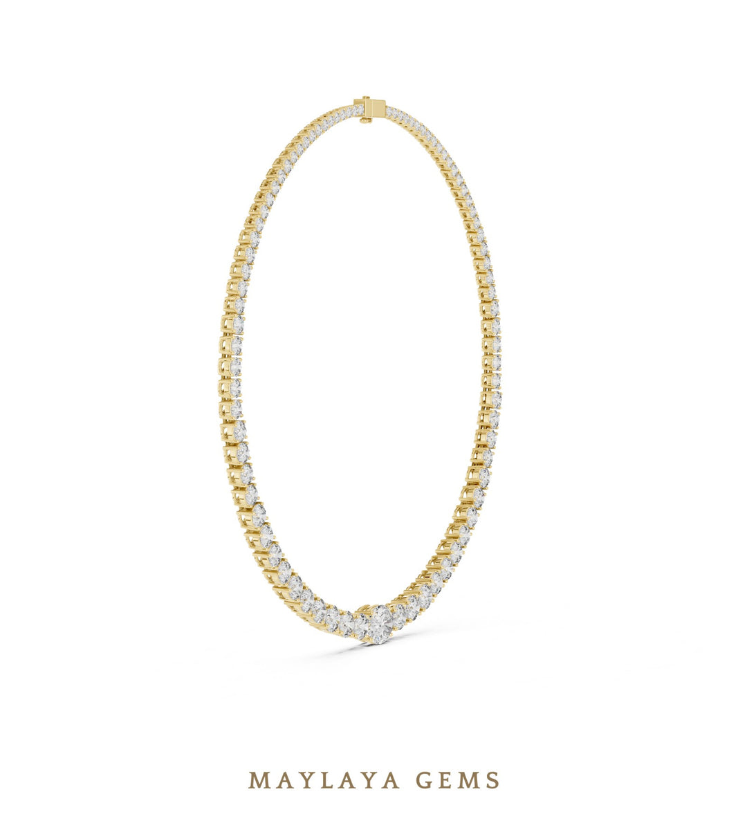 Maylaya Gems necklace in yellow gold