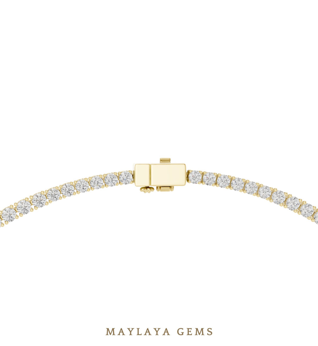 Maylaya Gems necklace in yellow gold