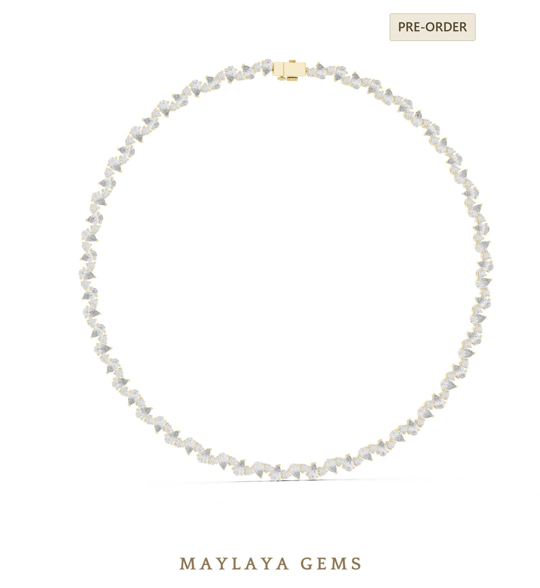 Maylaya Gems necklace in yellow gold
