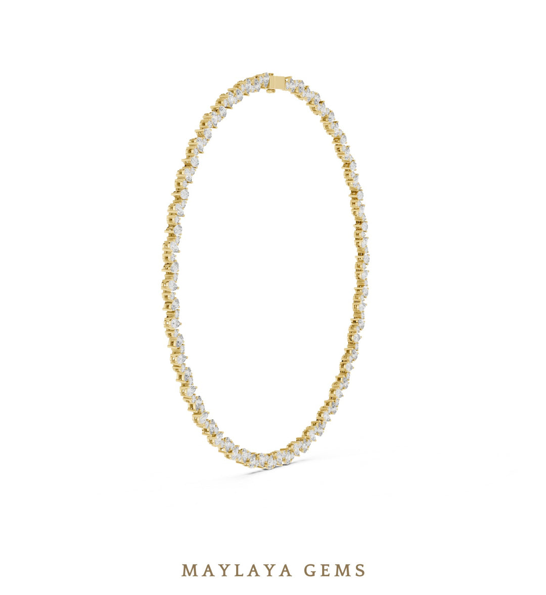 Maylaya Gems necklace in yellow gold