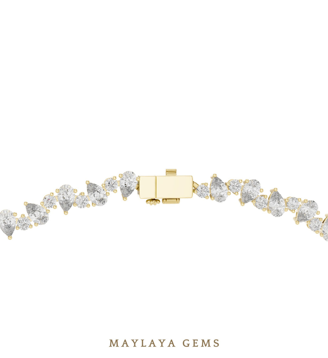 Maylaya Gems necklace in yellow gold