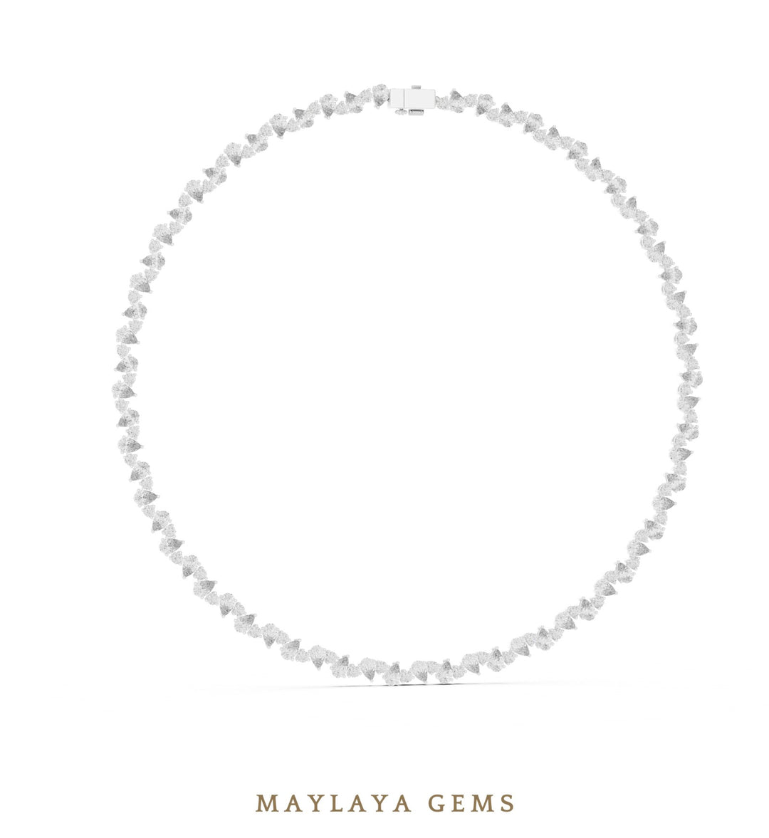 Maylaya Gems necklace in white gold