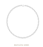 Load image into Gallery viewer, Maylaya Gems necklace in white gold
