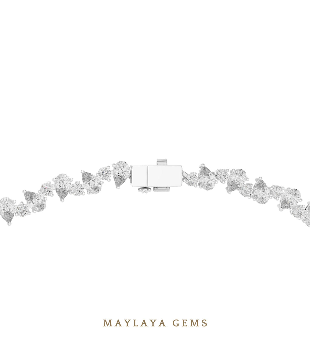 Maylaya Gems necklace in white gold