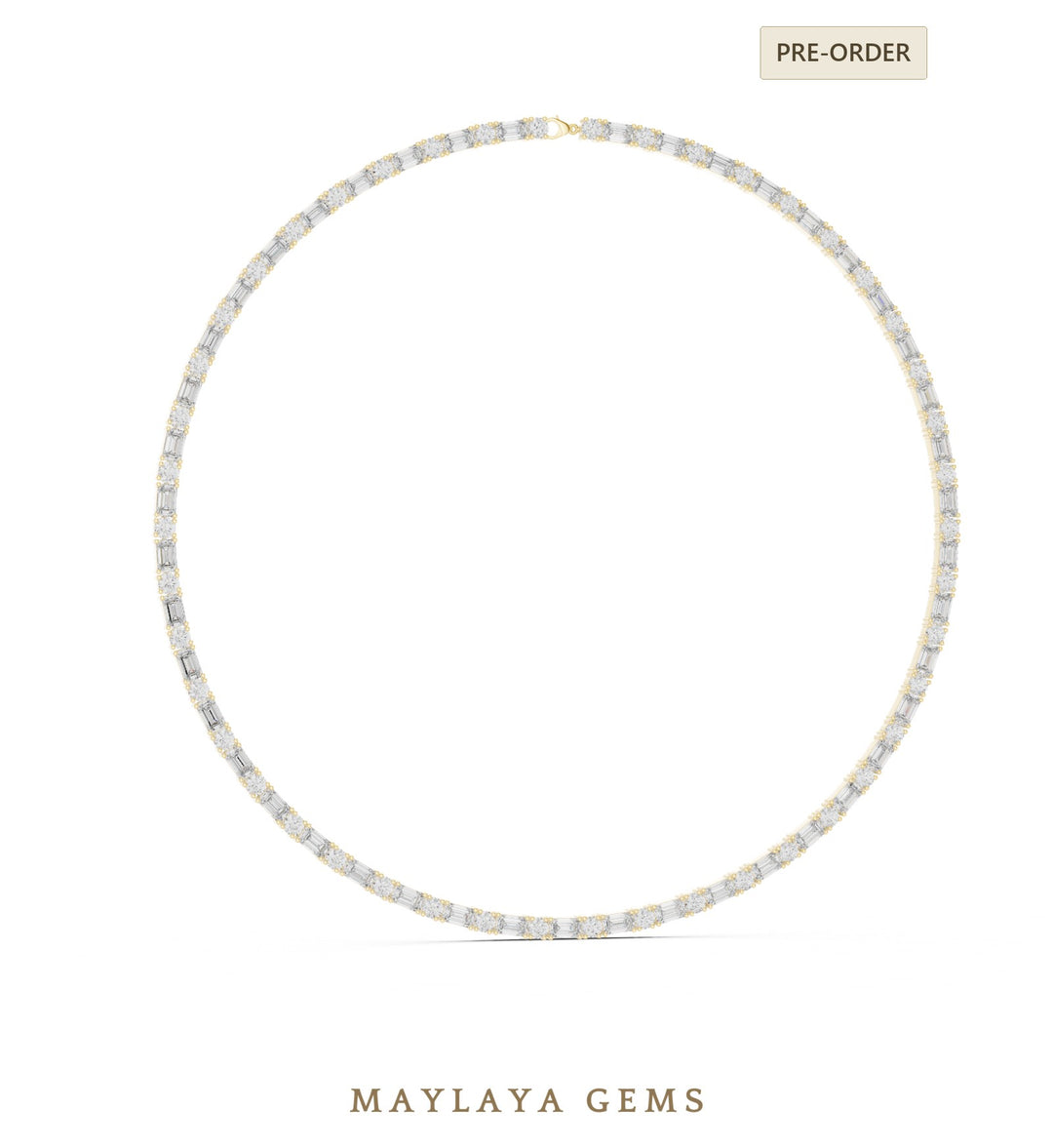 Maylaya Gems necklace in yellow gold