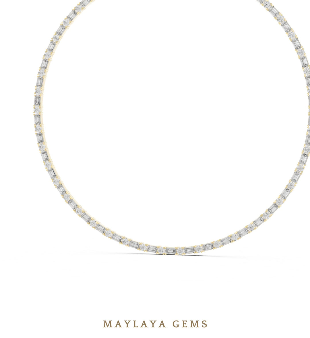 Maylaya Gems necklace in yellow gold