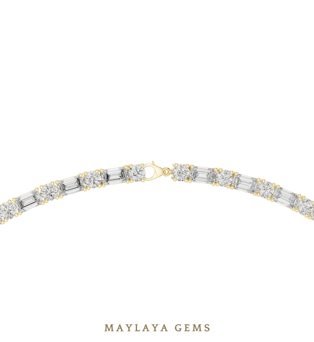 Maylaya Gems necklace in yellow gold