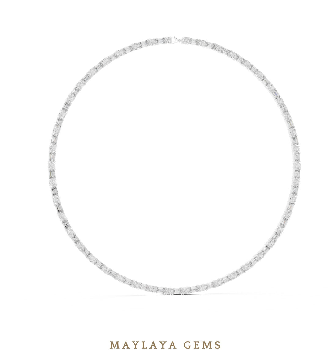 Maylaya Gems necklace in white gold