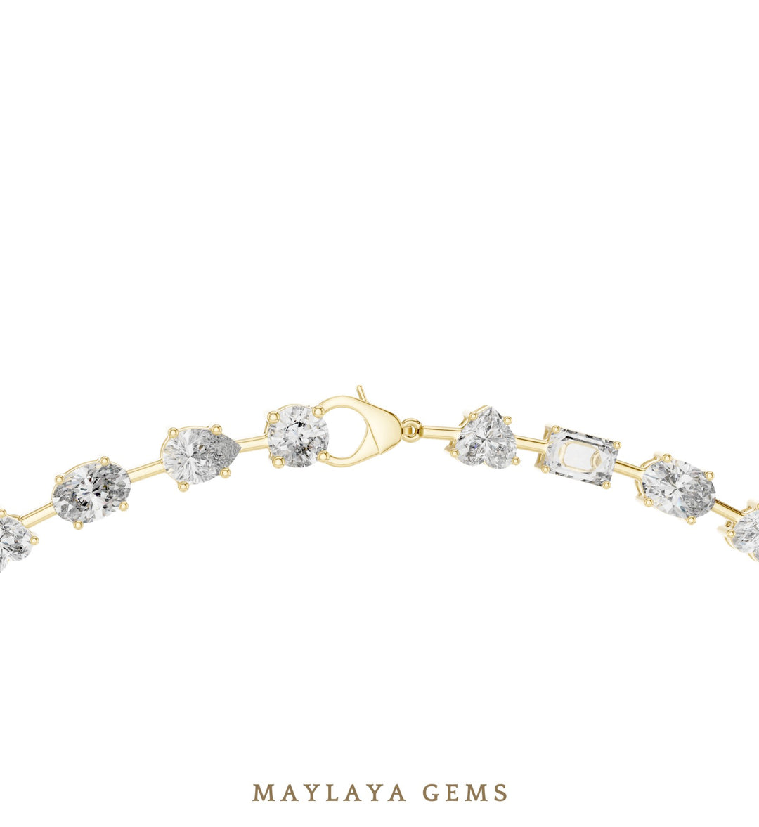 Maylaya Gems necklace in yellow gold