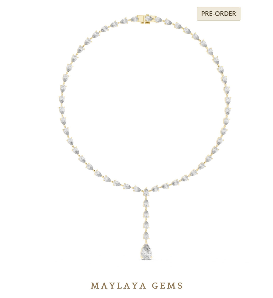 Maylaya Gems necklace in yellow gold