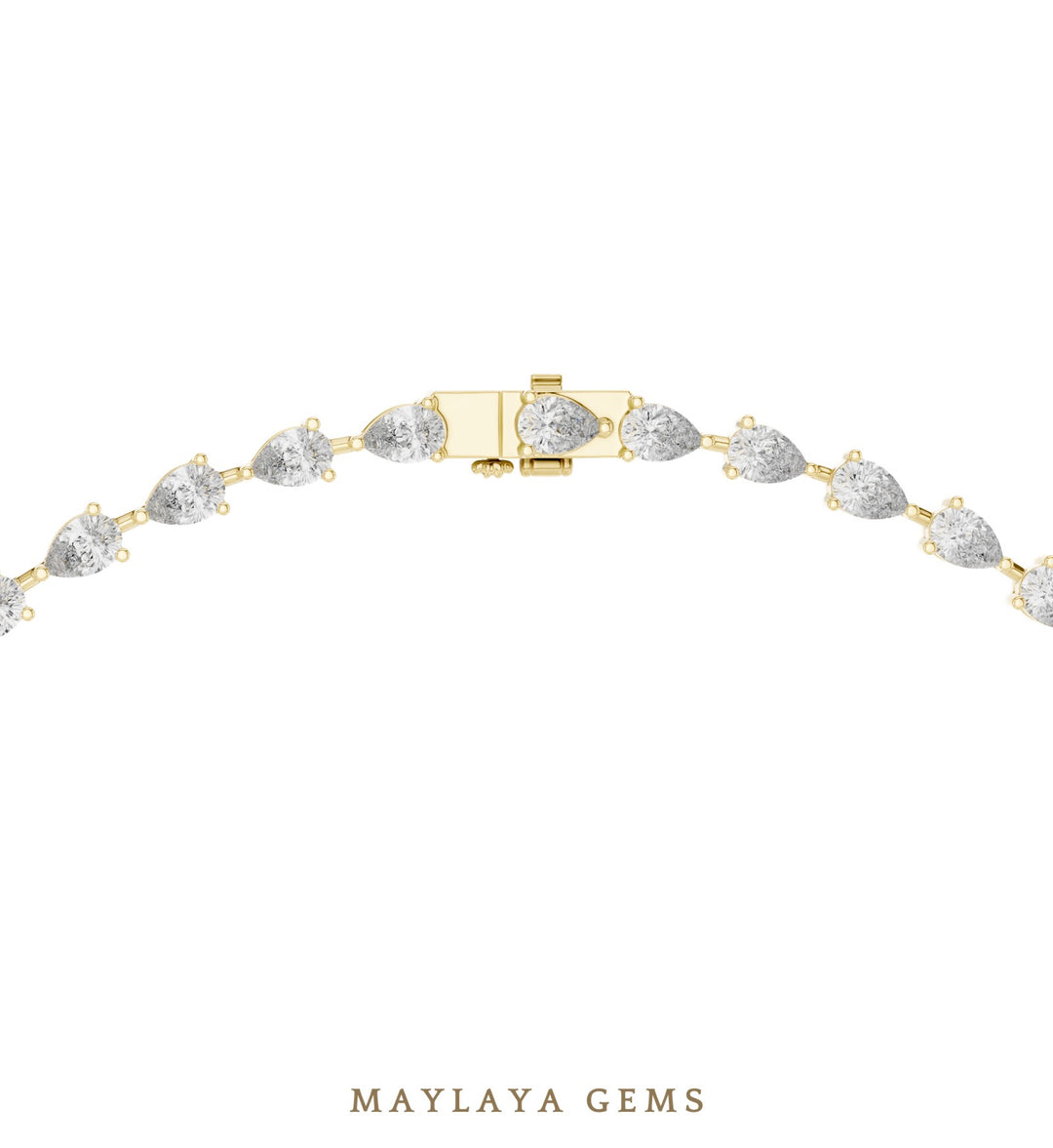 Maylaya Gems necklace in yellow gold