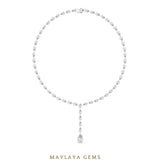 Load image into Gallery viewer, Maylaya Gems necklace in white gold
