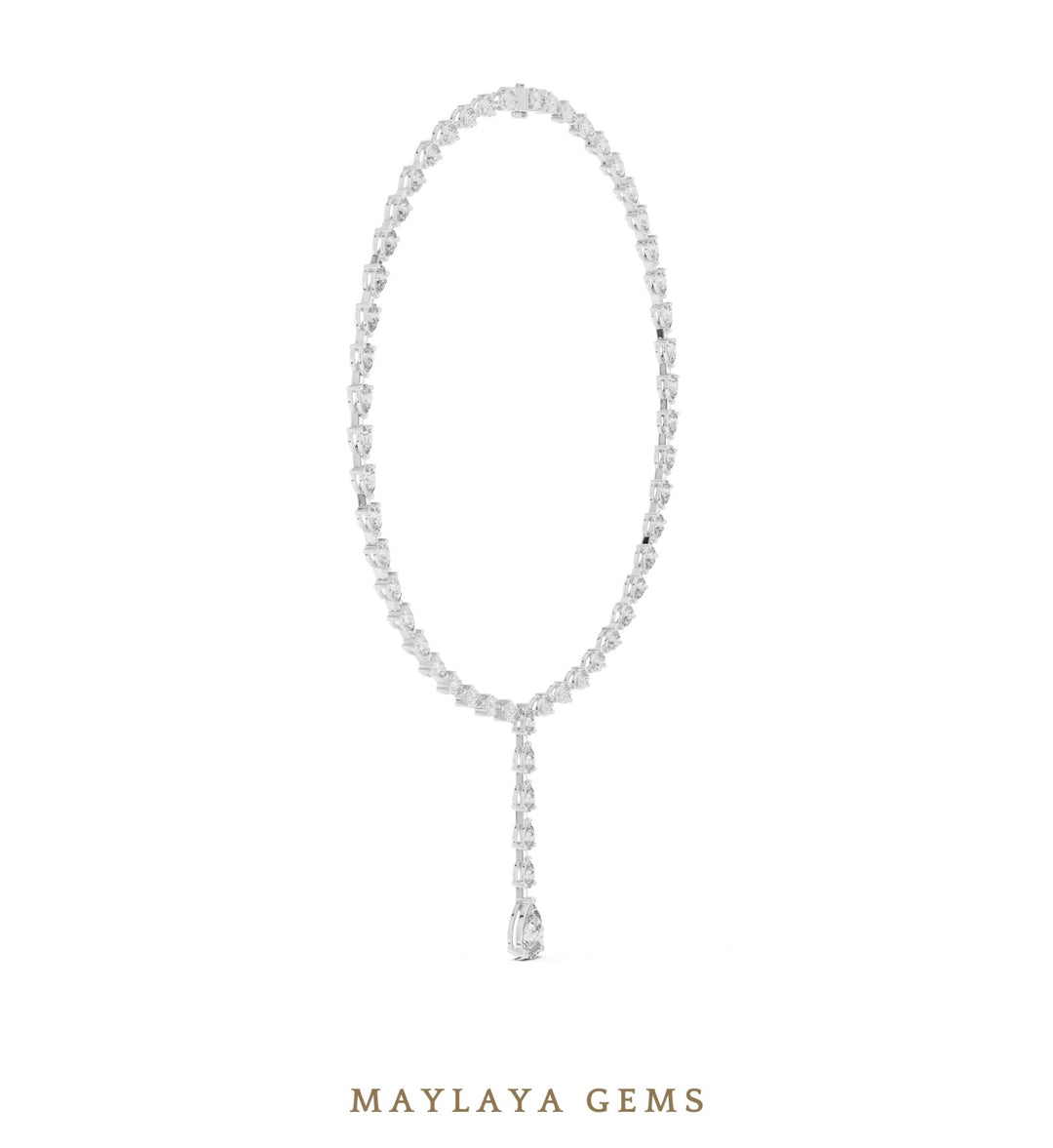 Maylaya Gems necklace in white gold