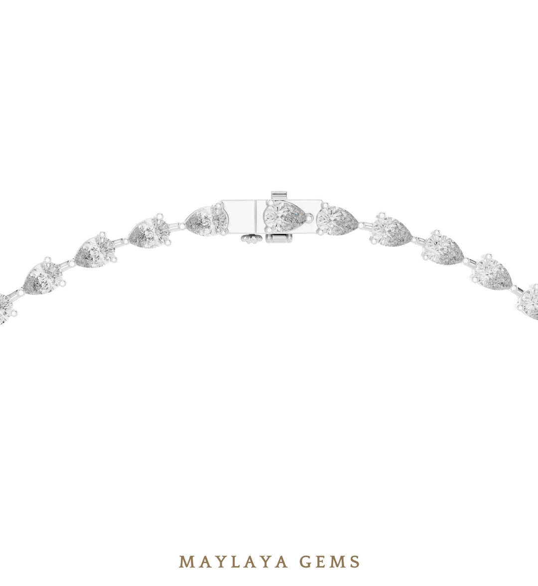 Maylaya Gems necklace in white gold