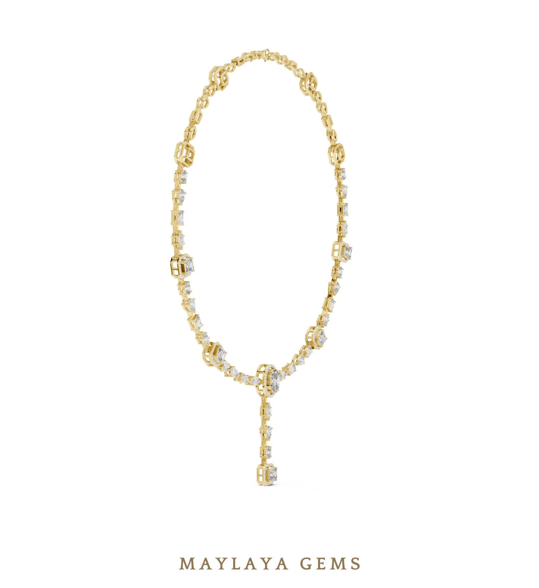 Maylaya Gems necklace in yellow gold