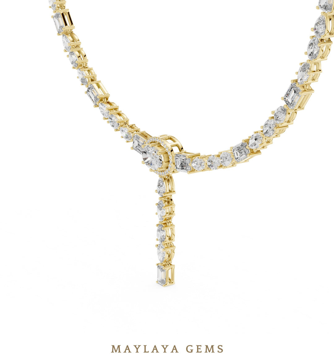 Maylaya Gems necklace in yellow gold