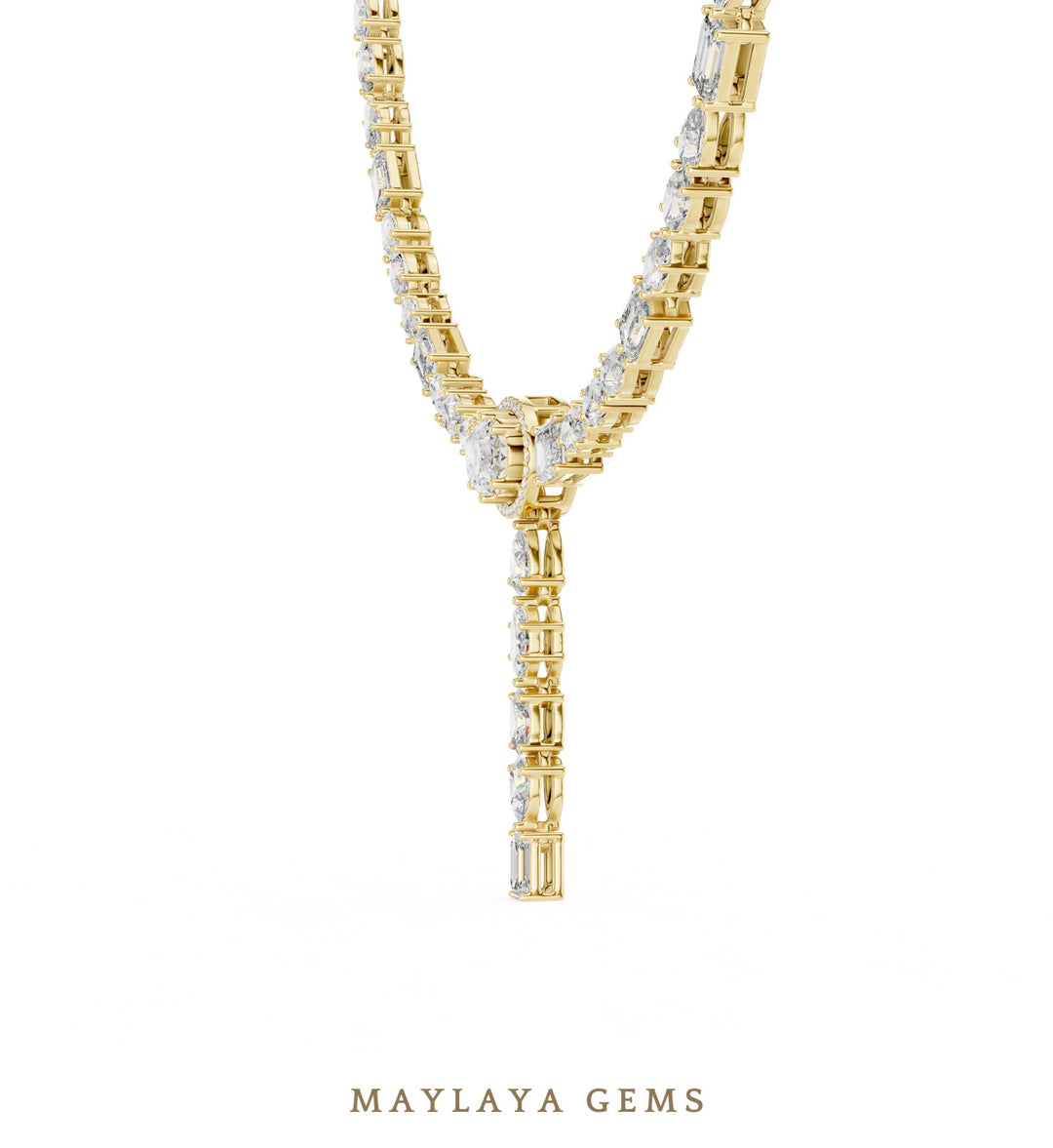 Maylaya Gems necklace in yellow gold