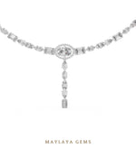 Load image into Gallery viewer, Maylaya Gems necklace in white gold
