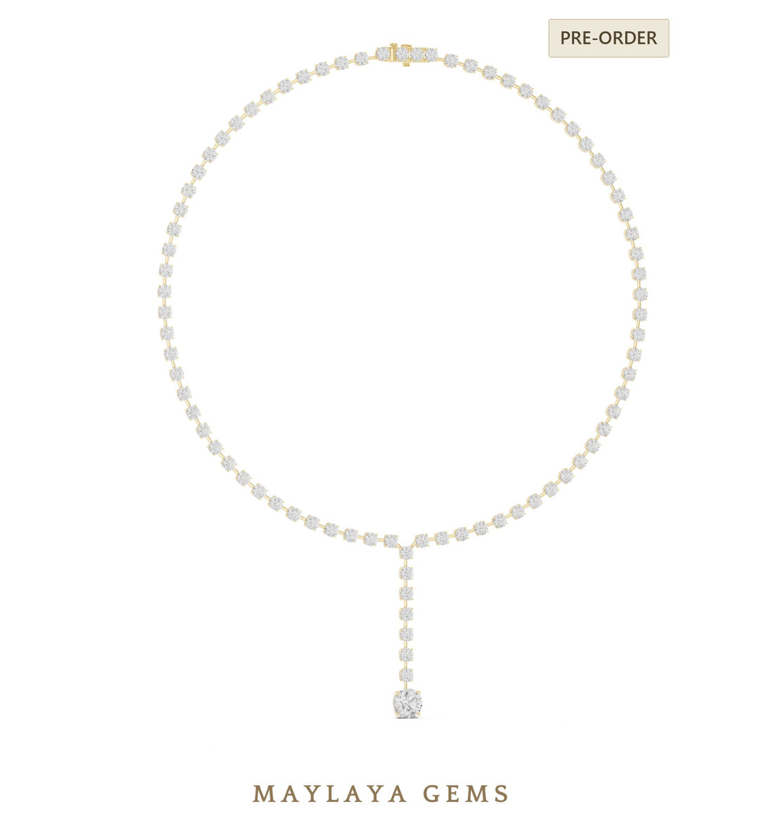Maylaya Gems necklace in yellow gold
