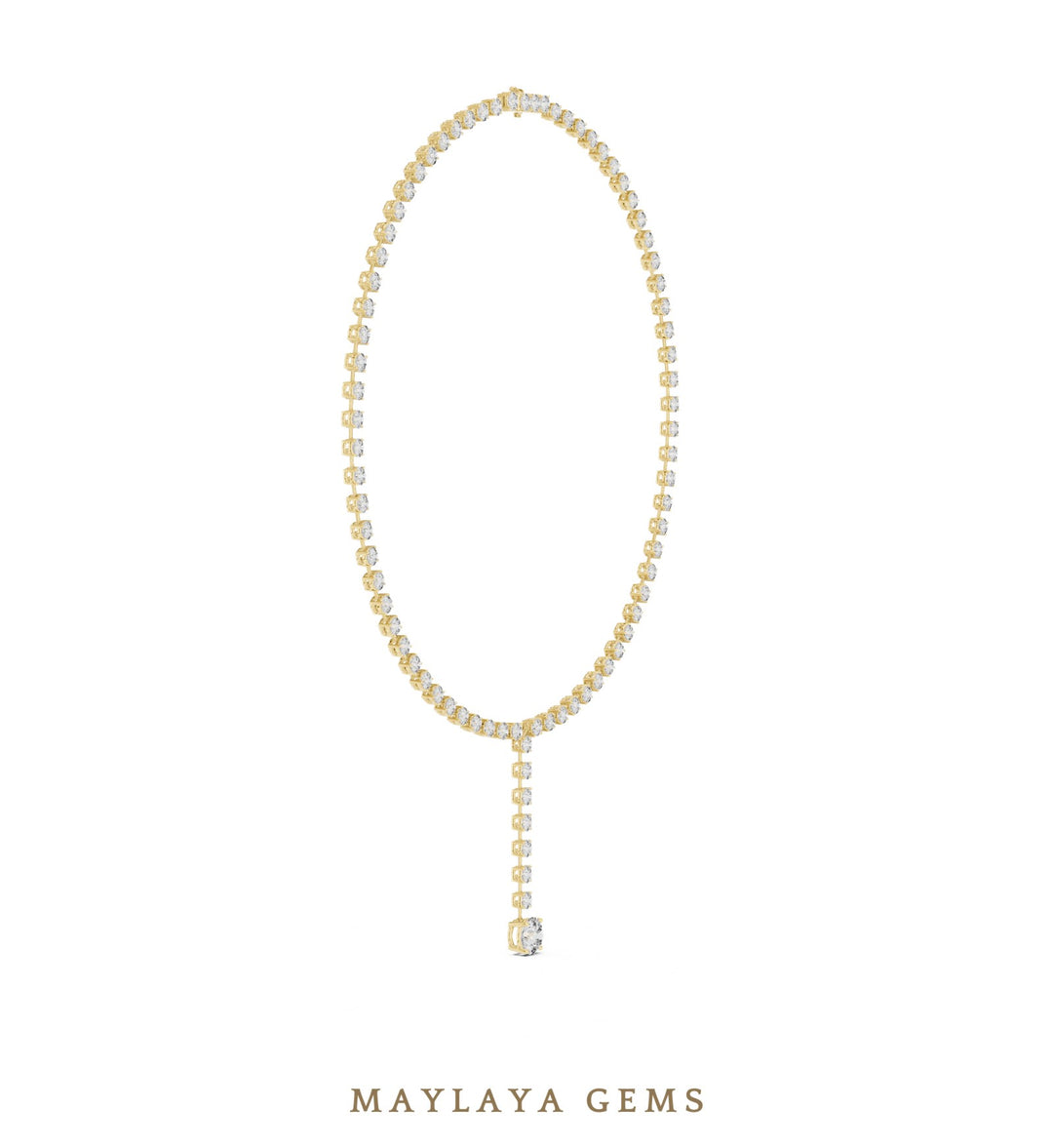 Maylaya Gems necklace in yellow gold
