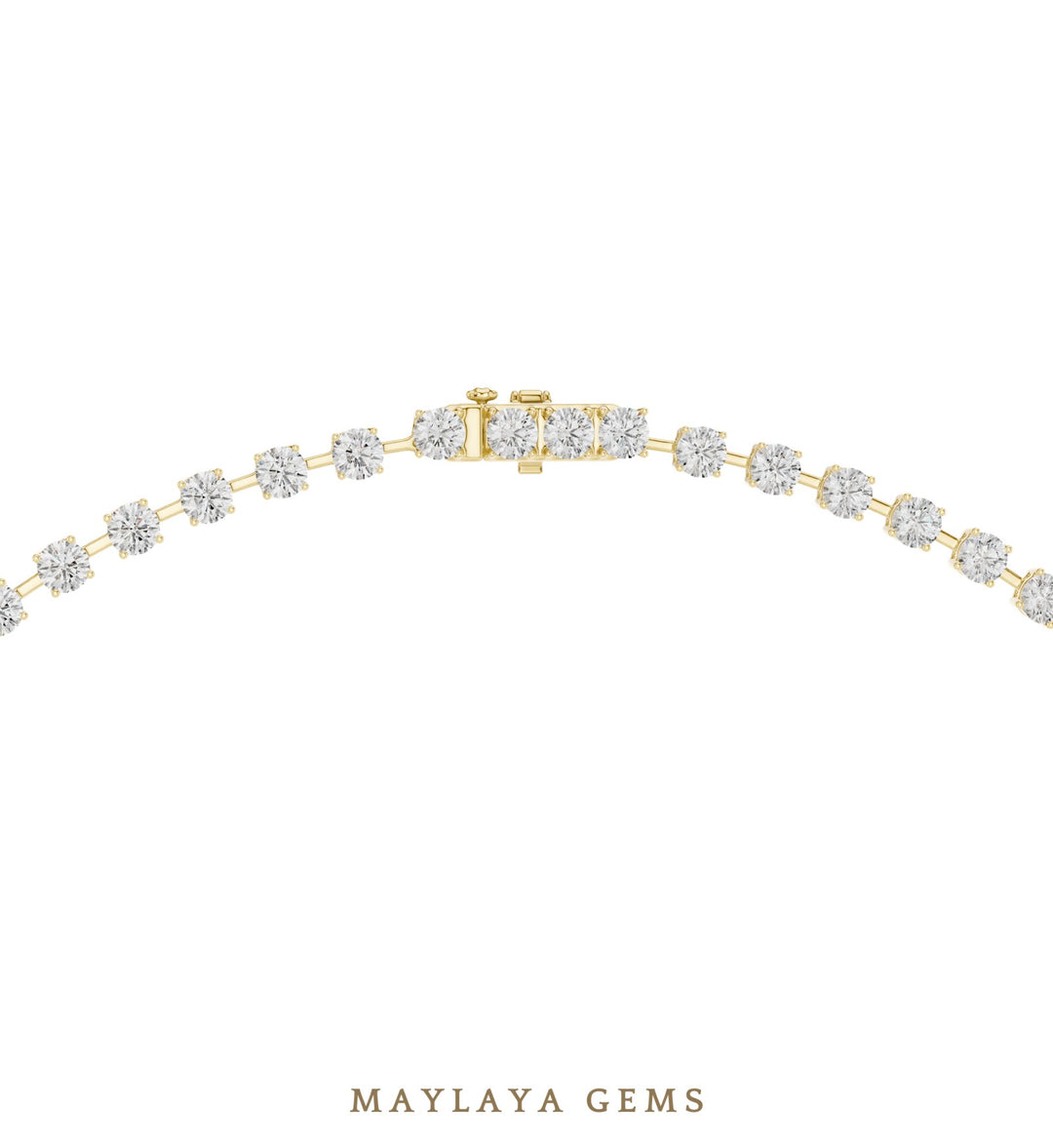 Maylaya Gems necklace in yellow gold