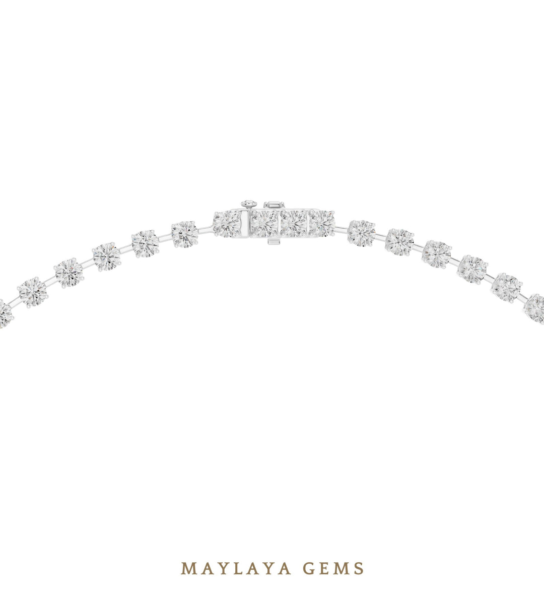 Maylaya Gems necklace in white gold