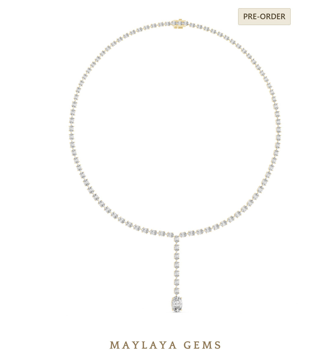 Maylaya Gems necklace in yellow gold