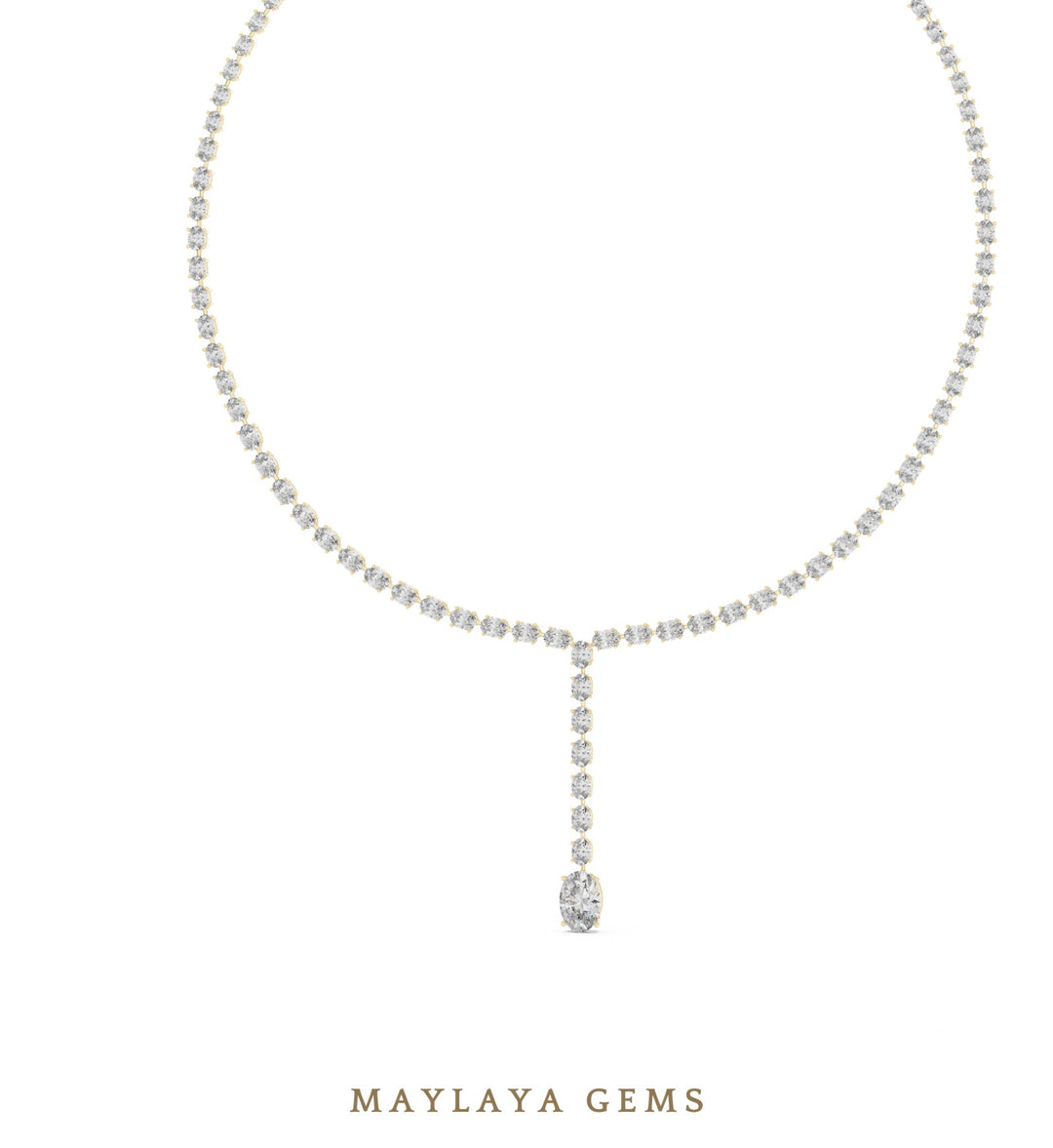 Maylaya Gems necklace in yellow gold