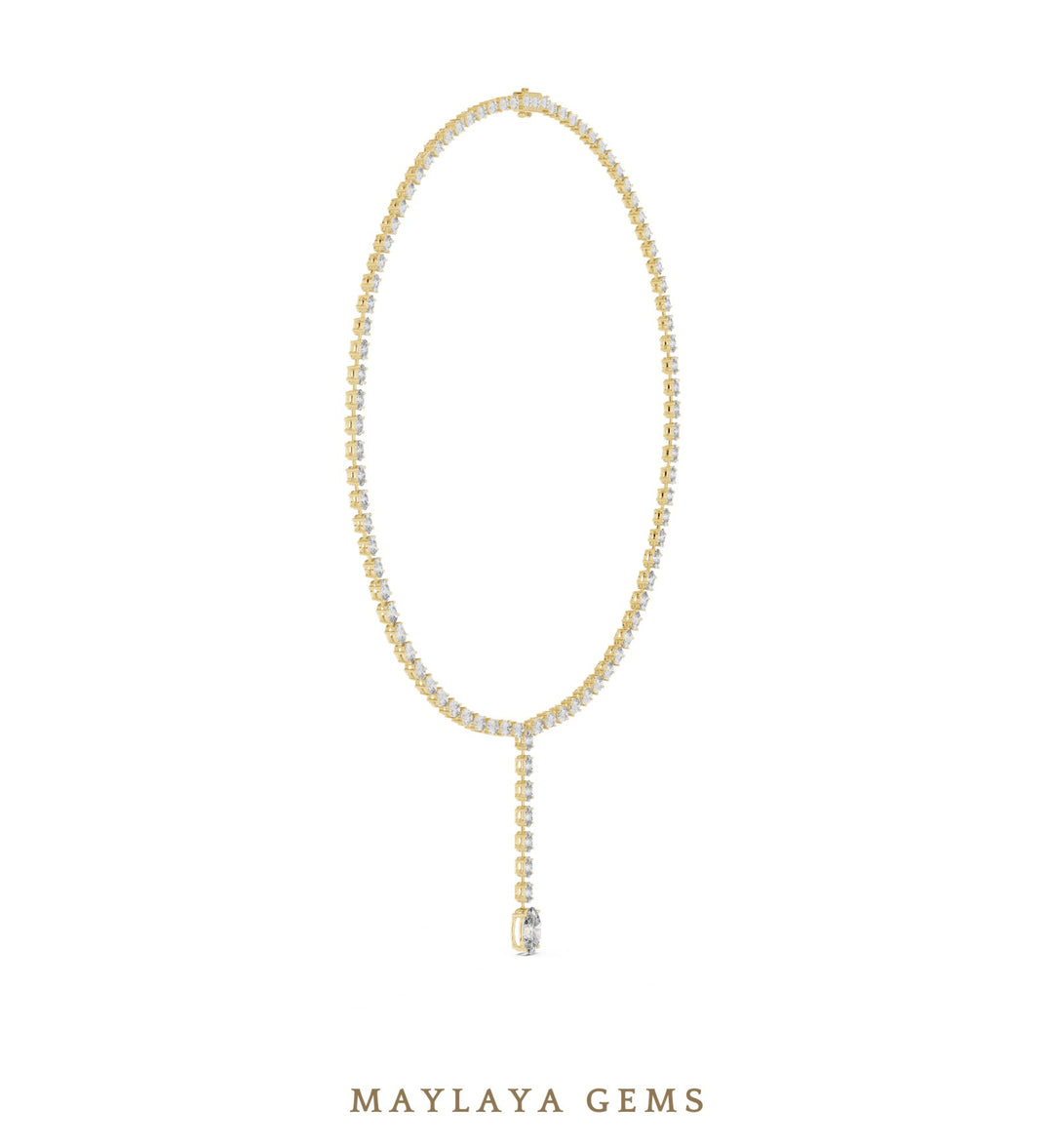 Maylaya Gems necklace in yellow gold