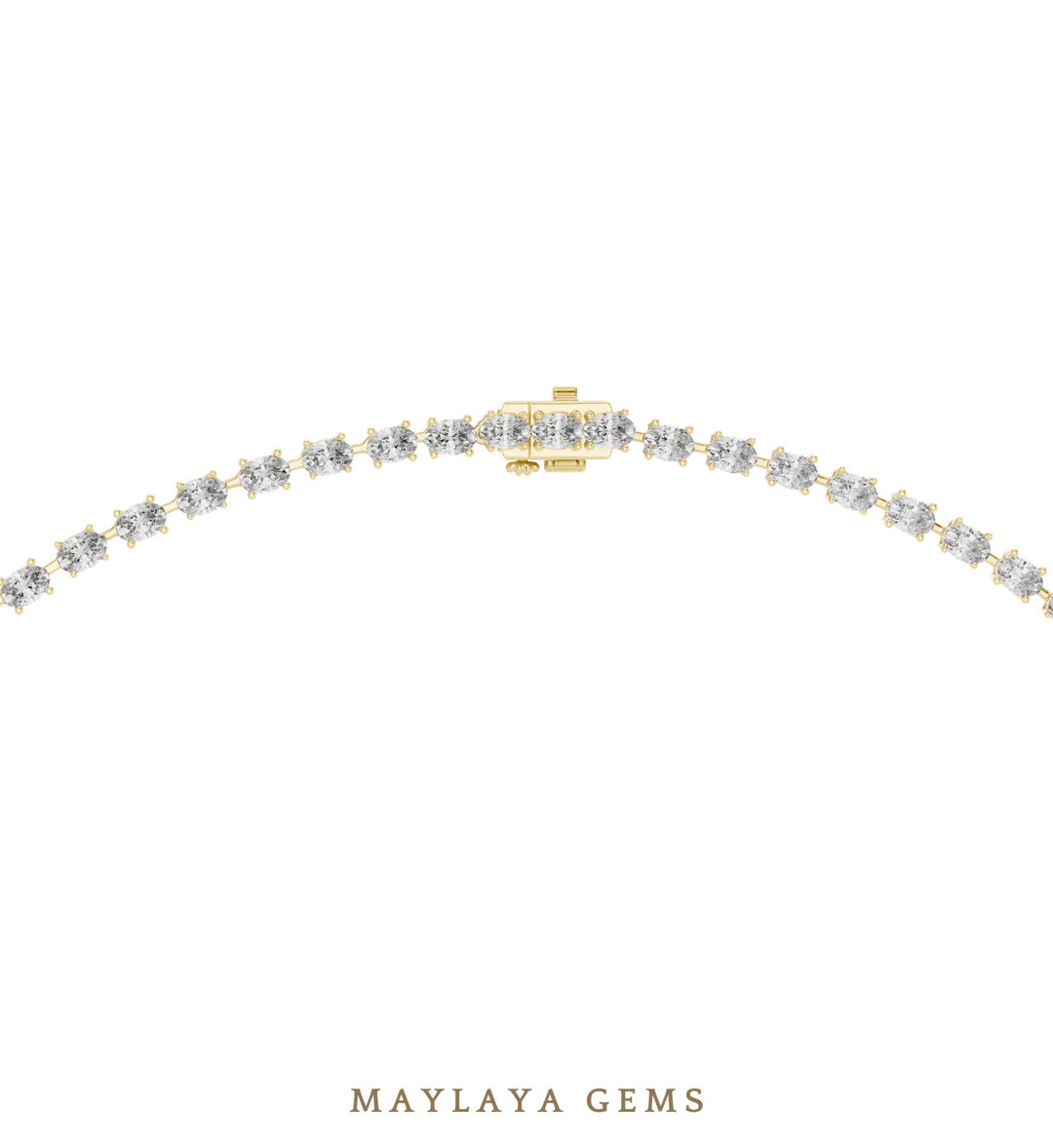Maylaya Gems necklace in yellow gold