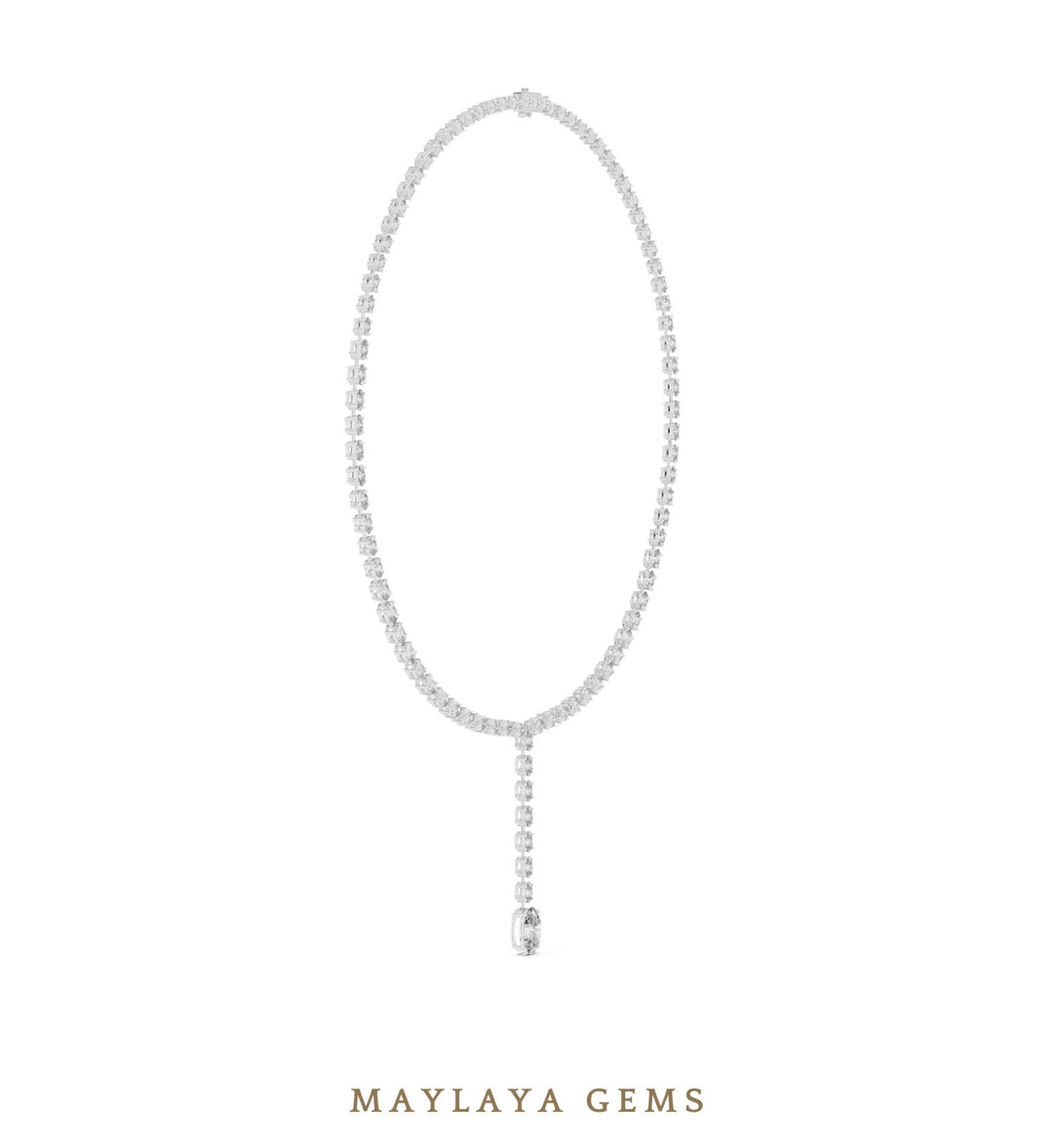 Maylaya Gems necklace in white gold