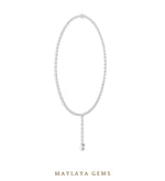 Load image into Gallery viewer, Maylaya Gems necklace in white gold
