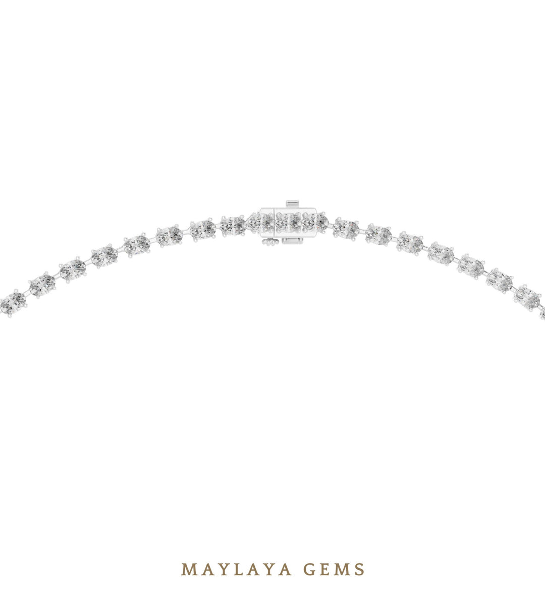 Maylaya Gems necklace in white gold