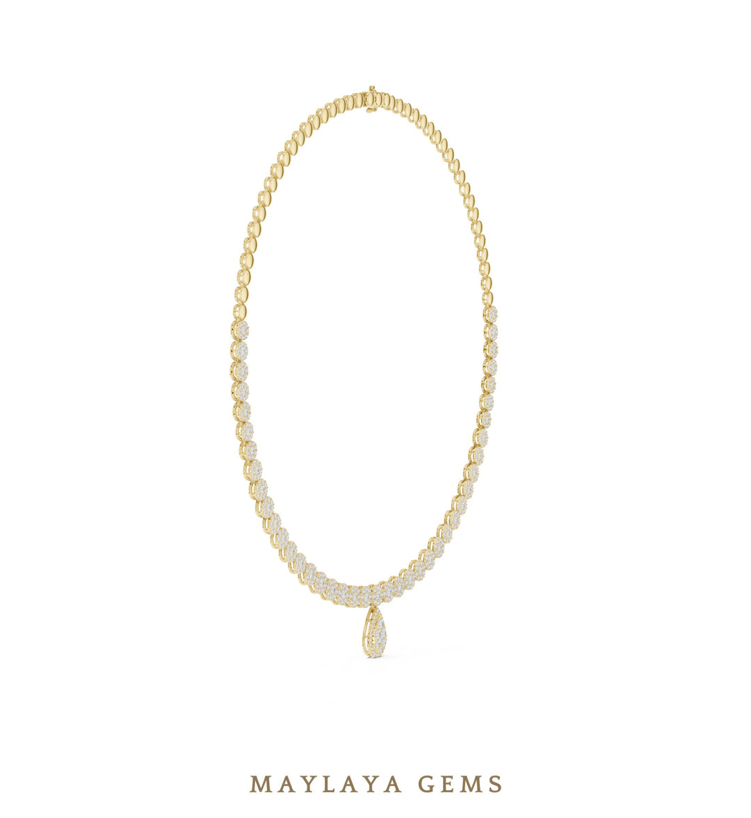 Maylaya Gems necklace in yellow gold