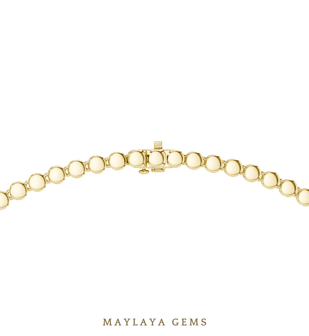 Maylaya Gems necklace in yellow gold