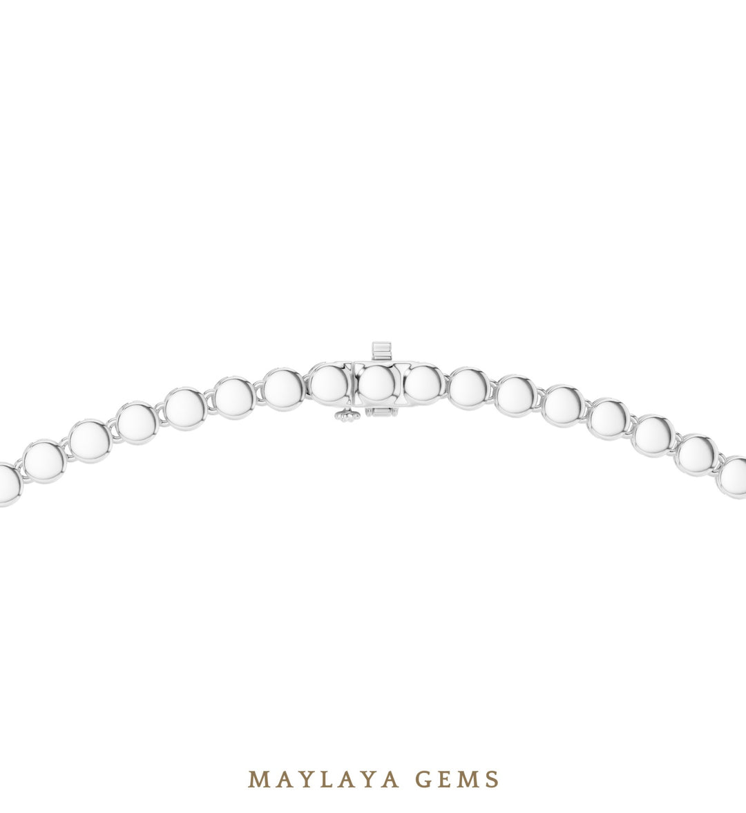 Maylaya Gems necklace in white gold