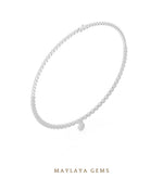 Load image into Gallery viewer, Maylaya Gems necklace in white gold
