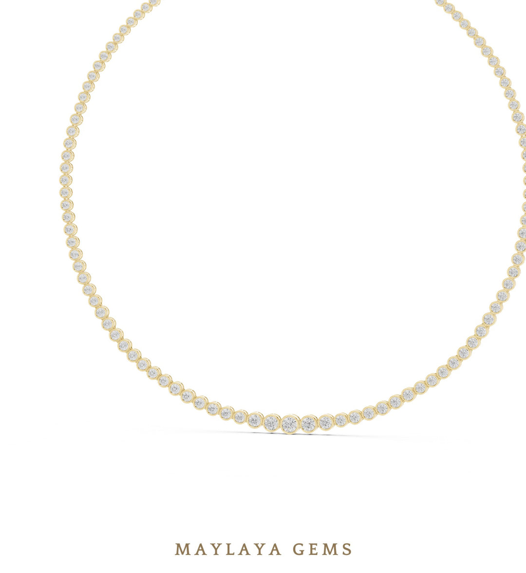 Maylaya Gems necklace in yellow gold