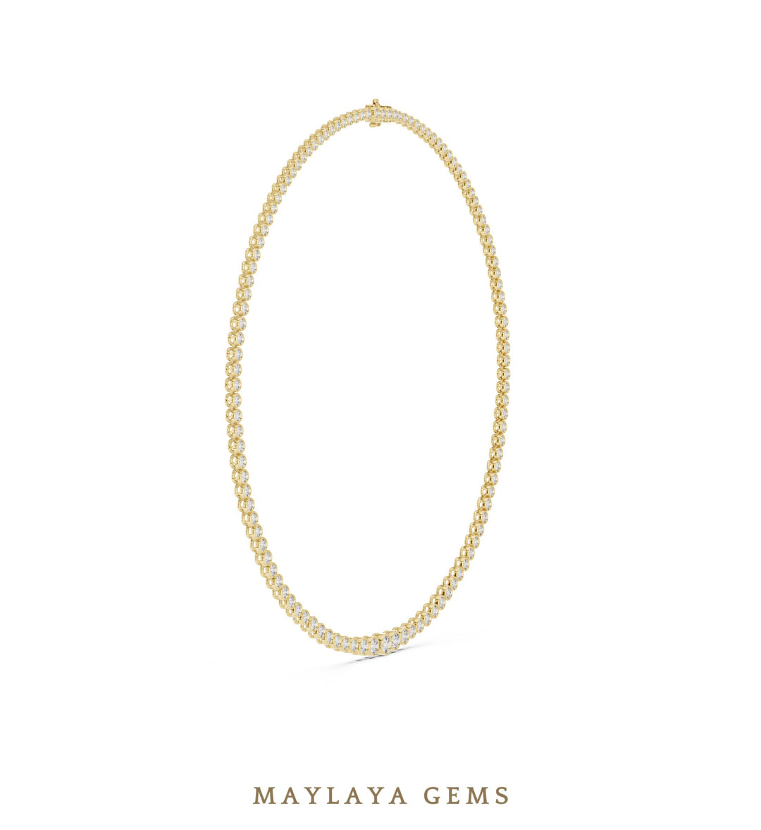 Maylaya Gems necklace in yellow gold
