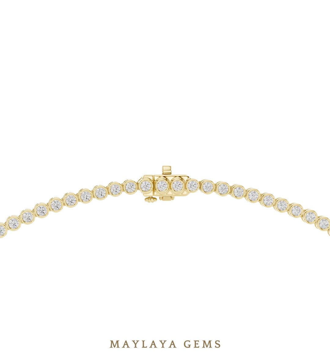 Maylaya Gems necklace in yellow gold
