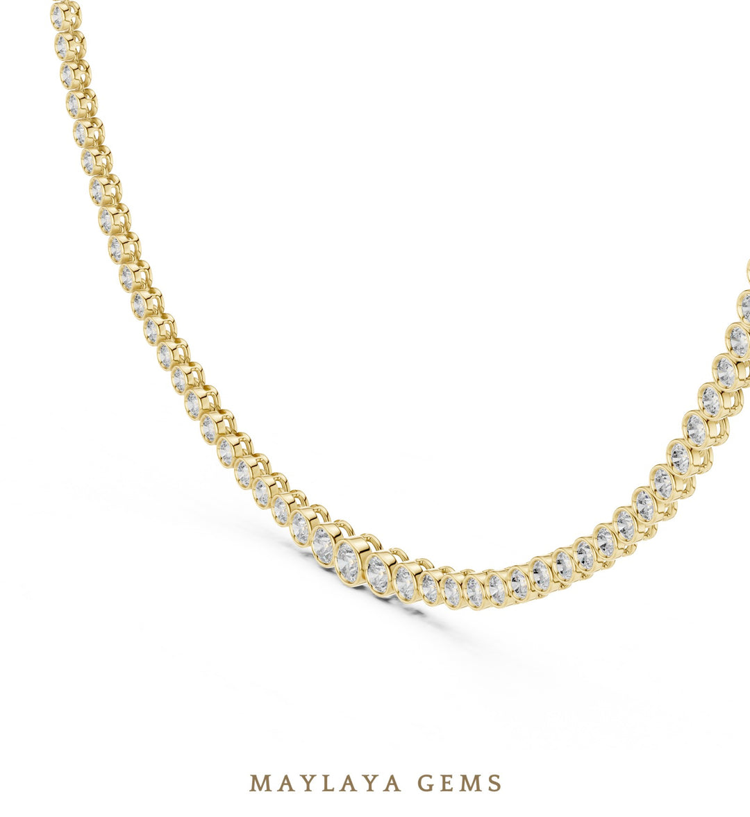 Maylaya Gems necklace in yellow gold