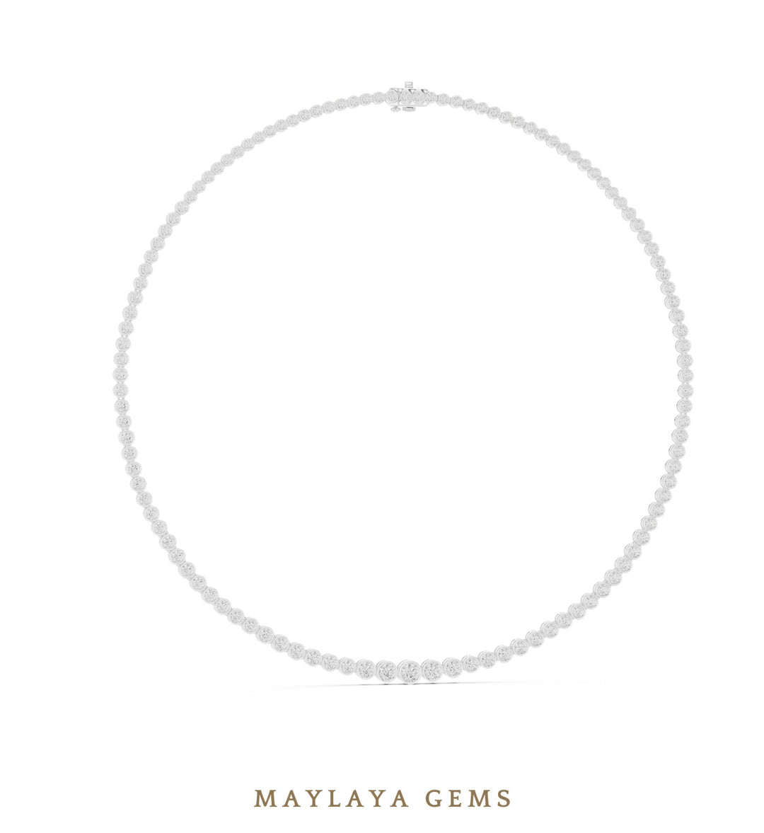 Maylaya Gems necklace in white gold