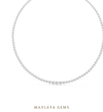 Load image into Gallery viewer, Maylaya Gems necklace in white gold
