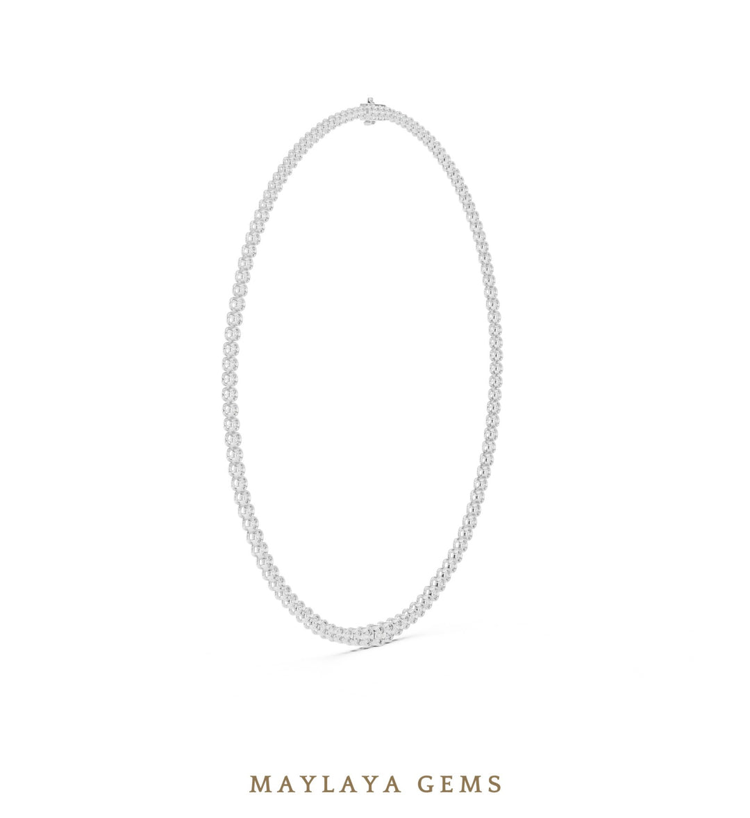 Maylaya Gems necklace in white gold